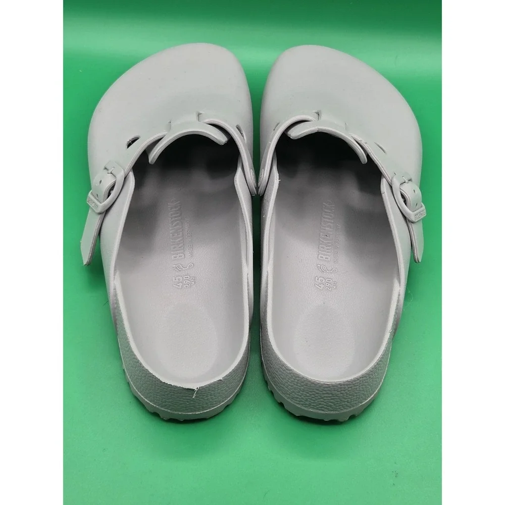 Birkenstock Boston EVA Essentials Mens Clog Size 45 US 12 Stone Cain Gray